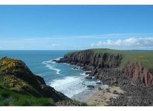 The craggy coastline of Caldey Island - photo by Stacey Gillard